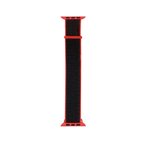 Watch 7 45mm Kordon Band-03 Serisi Hasır Strap Kayış-Kırmızı-Siyah