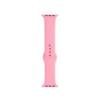 Watch 42mm Band Serisi Klasik Kordon Silikon Strap Kayış-Pembe