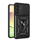 Samsung Galaxy A15 Kılıf Magnetik Standlı Kamera Korumalı Sürgülü Vega Kapak