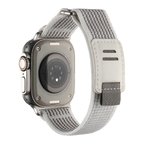 Apple Watch Ultra 49mm Hasır Kordon Zore KRD-106 Strap Kayış-Beyaz
