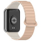 Xiaomi Redmi Watch 4 Silikon Kordon Zore KRD-105 Strap Kayış-Pudra