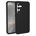 Galaxy S24 Kılıf Magsafe Şarj Özellikli Sıvı Teknolojili Silinebilir Sert Zore Kivi Kapak-Siyah