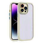 iPhone 14 Pro Max Kılıf Kamera Korumalı Renkli Kenar ve Çerçeve Tasarımlı Vitamin Kapak