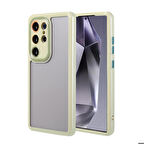 Samsung Galaxy S24 Ultra Kılıf Kamera Korumalı Renkli Kenar ve Çerçeve Tasarımlı Vitamin Kapak