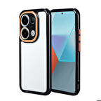 Xiaomi Poco M6 Pro 4G Kılıf Kamera Korumalı Renkli Kenar ve Çerçeve Tasarımlı Vitamin Kapak