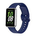Galaxy Fit 3 Silikon Kordon Zore KRD-110 Strap Kayış-Lacivert