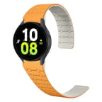 Galaxy Watch 5 44mm Zore KRD-111 20mm Çizgili Desenli Silikon Kordon-Turuncu