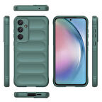 Samsung Galaxy A55 Kılıf Esnek TPU Oyuklu Arka Yüzey Tasarımlı Etnik Silikon Kapak