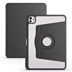 Apple iPad Pro 11 2024 Kılıf Zore Termik Kalem Bölmeli Dönebilen Standlı Kılıf