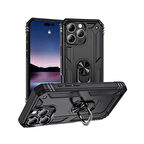 iPhone 16 Pro Max Kılıf Vega Tank Sert Yüzüklü Standlı Zırh Koruma Kapak