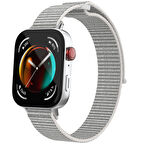 Huawei Watch Fit 3 Zore KRD-03 Hasır Kordon-Beyaz