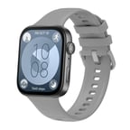 Huawei Watch Fit 3 Band Serisi Klasik Kordon Silikon Strap Kayış-Gri