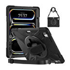 iPad Pro 13 2024 ​MKST Defender Tablet Silikon - Siyah