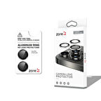 Apple iPhone 16 Zore CL-12 Premium Safir Parmak İzi Bırakmayan Anti-Reflective Kamera Lens Koruyucu-