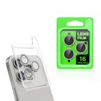 iPhone 16 Pro Max ​MKST CL-07 Kamera Lens Koruyucu-Titanyum-Gri