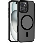 Apple iPhone 16 Pro Max Kılıf M-safe Şarj Özellikli Mat Arka Yüzey Zore Sio Kapak