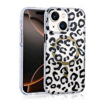 iPhone 13 Uyumlu Kılıf Magsafe Şarj Özellikli Zore Jago Kapak-Siyah