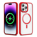 iPhone 14 Pro Max Kılıf Magsafe Wireless Şarj Özellikli Silikon Ege Kapak Kılıf