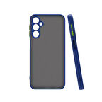 Galaxy S24 FE Uyumlu Kılıf Zore Hux Kapak-Lacivert