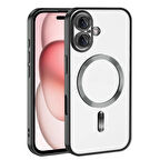 iPhone 16 Plus Kılıf Kamera Korumalı Kablosuz Wireless Şarj Özellikli Demre Kapak