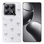 14T Pro Kılıf Airbag Tasarımlı Simli Şeffaf Zore Kutup Kapak - Fiyonk