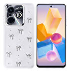 İnfinix Hot 40i Kılıf Airbag Tasarımlı Simli Şeffaf Zore Kutup Kapak - Fiyonk