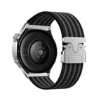 Huawei GT2 46mm MKST KRD-133 22mm Naylon Kumaş Hasır Örgülü Kordon - Siyah