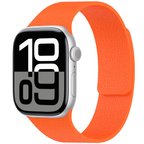 Watch 10 42mm MKST KRD-136 Kabartma Desenli Silikon Kordon - Turuncu