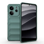 Xiaomi Redmi Note 14 4G Kılıf Esnek TPU Oyuklu Arka Yüzey Tasarımlı Etnik Silikon Kapak