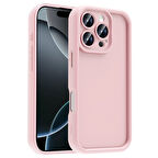 iPhone 16 Pro Kılıf Kamera Korumalı ZYL Ananas Kapak - Pembe
