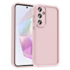 Galaxy A36 Kılıf Kamera Korumalı HGEA Ananas Kapak - Pembe