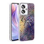 Redmi 13C Kılıf Kamera Korumalı Figürlü Zore Ponti Silikon Kapak - Lila