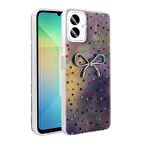 Galaxy A06 Kılıf Kamera Korumalı Figürlü Zore Ponti Silikon Kapak - Lila