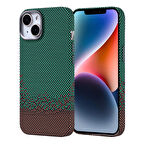 iPhone 13 Kılıf Kablosuz Şarj Özellikli Karbon Fiber Görünümlü Nekst Kapak