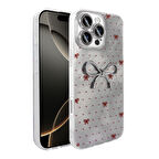 iPhone 16 Pro Max Kılıf Kamera Korumalı Figürlü Zore Ponti Silikon Kapak - Açık Mavi