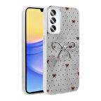 Galaxy A15 Kılıf Kamera Korumalı Figürlü Zore Ponti Silikon Kapak - Açık Mavi