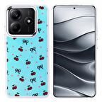 Redmi Note 14 4G Kılıf Airbag Tasarımlı KLFS Hadra Kapak - Kiraz