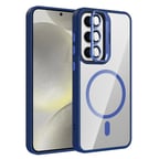 Galaxy S24 FE Kılıf Standlı ve Kamera Lens Hediyeli M-Safe Şarj Özellikli Zore Etro Kapak