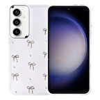 Galaxy S23 FE Kılıf Airbag Tasarımlı Simli Şeffaf HGEA Kutup Kapak - Fiyonk