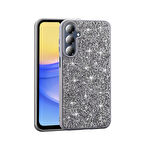 Galaxy A16 Kılıf Parlak Taşlı Tasarım ALT Pırlanta Kapak - Gri