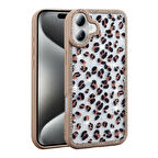 iPhone 16 Kılıf Taşlı ve Simli Tasarım Azra Kapak