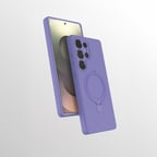 Galaxy S25 Ultra Kılıf M-safe Şarj Özellikli Standlı MKST Samara Kapak - Lila