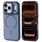 Apple iPhone 17 Pro Max Kılıf M-safe Şarj Özellikli Kamera Standlı Zore Notron Kapak