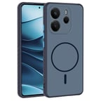 Redmi Note 14 4G Kılıf M-safe Şarj Özellikli MKST Tea Kapak - Lacivert