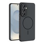 Galaxy A37 Kılıf M-safe Şarj Özellikli MKST Tea Kapak - Siyah