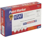 830 Paint Markör Beyaz 12'li