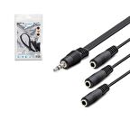 AUX TO 3 AUX 3.5MM KABLO 30CM HADRON HN-4633