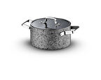 Stone-Age 24 cm  Çizilmez Yanmaz Yapışmaz Indüksiyonlu Derin Tencere
