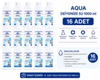 Aqua Deiyonize Su 1000 ml 16 Adet