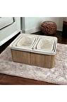Bambu 5'li Pinterest Stil Organizer Sepet 16573